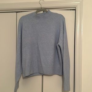 Wool blend baby blue sweater large